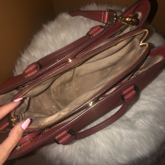 MICHAEL KORS Savannah satchel in Auburn color - Picture 6 of 8